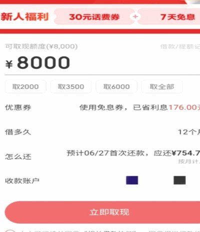 2025白条临时额度