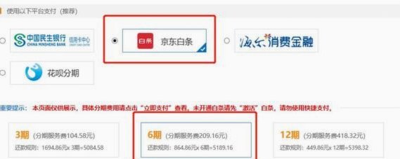 哪些主流平台支持京东白条支付