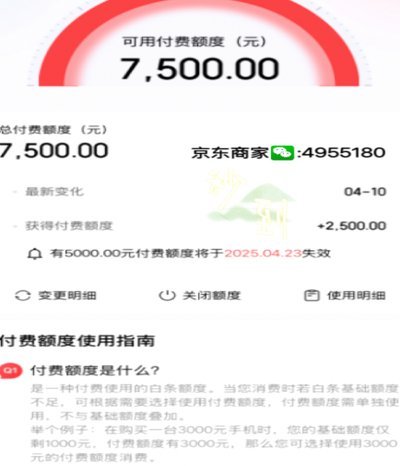 白条支持哪几个第三方付款